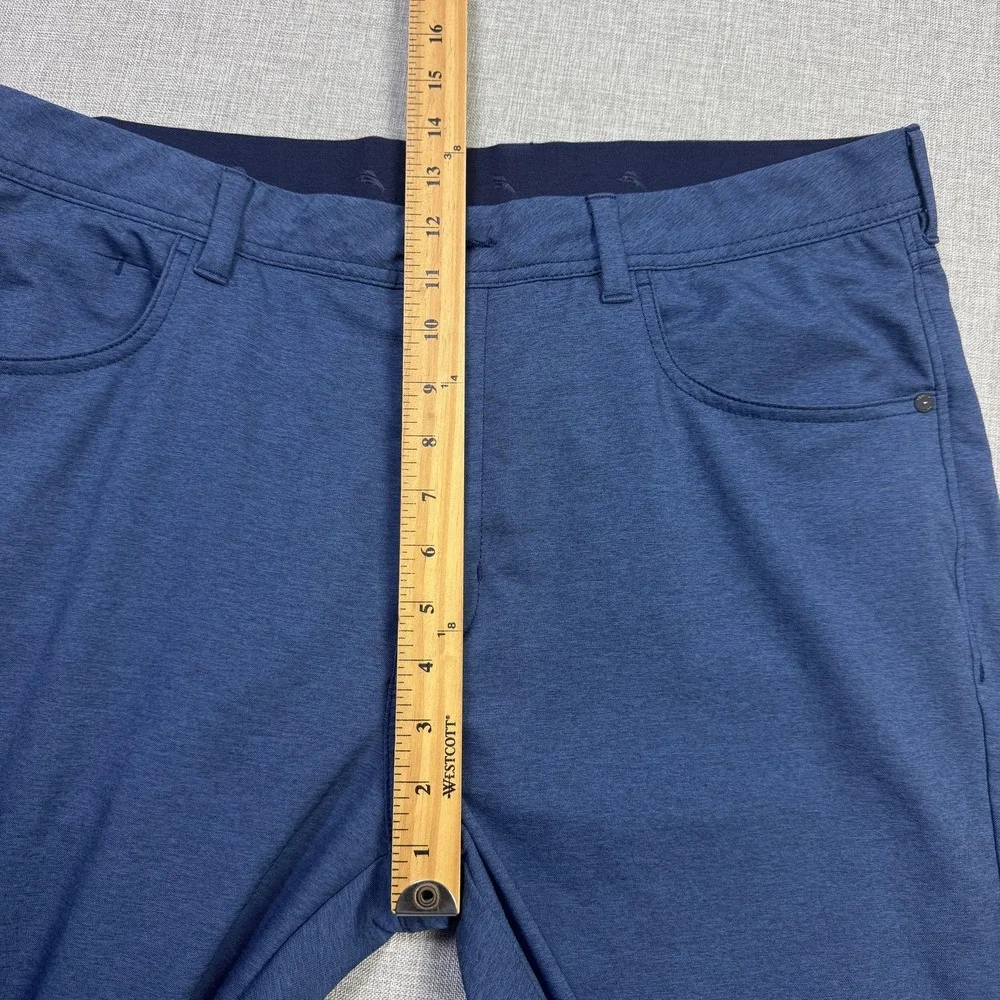 Tommy Bahama Chip Shot Golf Pants Mens 38x30 Blue Polyester Spandex Stretch